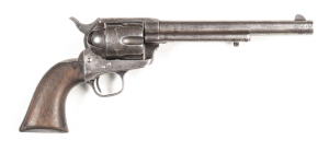 COLT MODEL 1873 S.A.A. C/F REVOLVER: 45 Boxer; 6 shot fluted cylinder; 190mm (7½") barrel; fair bore with strong rifling; standard sights & one line HARTFORD address to barrel & Patent dates to lhs; LONDON proofs to barrel & cylinder; iron back strap & t/