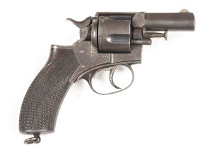 WEBLEY R.I.C. MOD.83 C/F REVOLVER: 450 Cal; 5 shot fluted cylinder; 51mm (2") ovate barrel; g. bore; standard sights & fittings; top strap marked COGSWELL & HARRISON 226 STRAND & 142 NEW BOND ST; lhs of frame marked WEBLEY'S R.I.C. MODEL 5 SHOT with W&S w