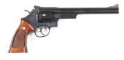 SMITH & WESSON MOD 57 C/F REVOLVER: 41 Magnum; 6 shot fluted cylinder; 213mm (8 3/8") barrel; vg bore; standard sights, S&W & 41 MAGNUM to barrel; S&W Trademark, MADE IN USA & address to rhs of frame; sharp profiles & clear markings; retaining 98% origina