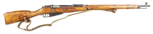 RUSSIAN MOSIN-NAGANT MOD 91/30 B/A SERVICE RIFLE: 7.62x54R; 5 shot mag; 27.75" barrel; poor bore; standard sights & fittings; breech marked with the Soviet hammer & sickle emblem & dated 1943 & Post 1928 Izhevsk Arsenal mark; sniper scope mount to lhs of 