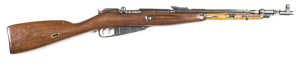 CHINESE NAGANT TYPE 53 B/A SERVICE CARBINE: 7.62x54 Russian; 5 shot mag; 19.5" barrel; f to g bore; standard sights & fittings; Chinese characters & 1954 date to the breech; g. profiles & clear markings; thinning military blue finish to receiver, barrel &