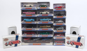 DINKY DIE CASTS: boxed selection including Special Edition "1939 Triumph Dolomite" (2), "Classic Sports Car - Series I" set of 3; also "1947 Tucker Torpedo" (Model DY-11), "1953 Buick Skylark" (DY-29), "1955 Mercedes Benz 300SL Gullwing" (DY-12) x2, "1959