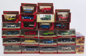MATCHBOX DIE CASTS - MODELS OF YESTERYEAR: selection including Great Beers of the World "1918 Atkinson Steam Wagon" (Model YGBO3) & "1930 Model 'A' Ford Van" (YGBO1); also "1910 Renault Ambulance" (Y-25), 1930 Mack AC (Y-23), "1932 Model AA Ford 1½ Ton Tr