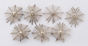 Set of 12 Chinese silver place name holders in the form of spiders in webs, early 20th century, 5.5cm high, 180 grams total - 4