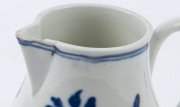 DR. WALL WORCESTER antique English porcelain sparrow beak jug, circa 1765, blue crescent mark to base, 10.5cm high - 4