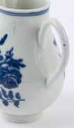 DR. WALL WORCESTER antique English porcelain sparrow beak jug, circa 1765, blue crescent mark to base, 10.5cm high - 5