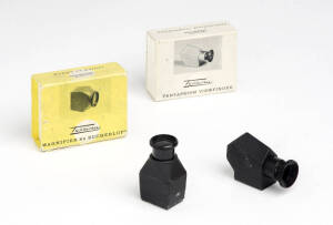 CONCAVA (Switzerland): Pentaprism Viewfinder and 8x Magnifier; both in original boxes.