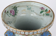 A large and impressive Chinese Canton porcelain vase decorated with butterflies, birds, bats, kui dragon panels and the eight treasures, on celadon ground, Qing Dynasty circa 1870, A/F, ​62.5cm high - 8