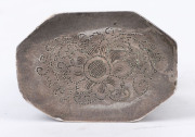 Three assorted Chinese bronze seals, Qing Dynasty; together with a silver Ganesh seal and a silver elephant statue, (5 items), the largest 6cm long - 7