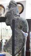 APSARA Indian carved black stone statue, East Bengal, circa 15th century. 77cm high. PROVENANCE: Collection of the late Barrie Heaven and Judith Heaven, South Australia. - 6