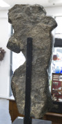 APSARA Indian carved black stone statue, East Bengal, circa 15th century. 76cm high. PROVENANCE: Collection of the late Barrie Heaven and Judith Heaven, South Australia. - 7