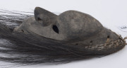 An ancestral mask, carved wood and natural fibre with feather fringe, Biwat River, Papua New Guinea, circa 1960, ​53cm high overall - 3