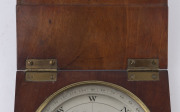 DOLLOND of London traveling sighting compass mounted in original mahogany case, early 19th century, the silvered dial 13cm diameter - 5