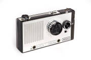 G.E.C.: Transistomatic Radio Camera, c1964, combination of a G.E. transistor radio and an integrated Kodak Instamatic 100 camera. A failed vision of the future, now populated by smart-phones?