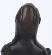 A Chinese bronze Guanying and child Buddhist statue, 19th/20th century, ​21cm high - 5