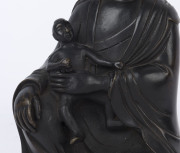 A Chinese bronze Guanying and child Buddhist statue, 19th/20th century, ​21cm high - 7