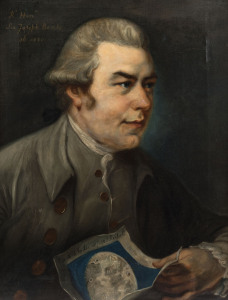 After JOHN RUSSELL (1745-1806), Portrait of the Rt Hon Sir Joseph Banks ob. 1820, oil on canvas, early 19th Century, 61 x 46cm. together with a similar portrait of Dorothea Hugessen, Lady Banks, oil on canvas, early 19th Century, 61 x 46cm. Both portra
