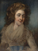 After JOHN RUSSELL (1745-1806), Portrait of the Rt Hon Sir Joseph Banks ob. 1820, oil on canvas, early 19th Century, 61 x 46cm. together with a similar portrait of Dorothea Hugessen, Lady Banks, oil on canvas, early 19th Century, 61 x 46cm. Both portra - 3