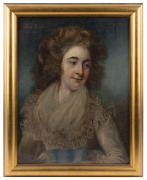 After JOHN RUSSELL (1745-1806), Portrait of the Rt Hon Sir Joseph Banks ob. 1820, oil on canvas, early 19th Century, 61 x 46cm. together with a similar portrait of Dorothea Hugessen, Lady Banks, oil on canvas, early 19th Century, 61 x 46cm. Both portra - 4