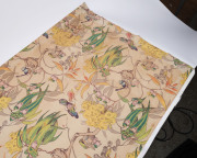 MAY GIBBS "Gumnut babies" curtain, circa 1920s, screenprinted on cotton, with original brass hanging rings, - 4