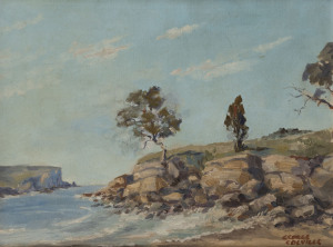 GEORGE GARDEN COLVILLE (1887 - 1970), coastal landscape, ​oil on board, signed lower right, 33.5 x 43cm.