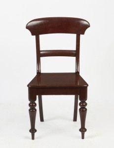 An antique Australian cedar hall chair with spade back, circa 1865, ​88cm high