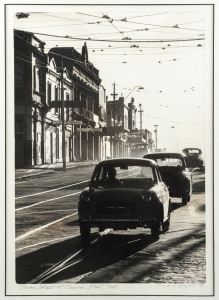 MARK STRIZIC (1928-2012), Swan Street at Church Street, 1963, silver gelatin photograph printed 1998, titled, signed and dated in lower margin,