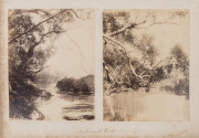 SYDNEY & NEW SOUTH WALES: A collection of albumen prints laid down on contemporary, thick card leaves, rebound into a modern cloth & leather bound volume, overall 29.5 x 40cm. The images, circa 1888, include the Entrance Gates to the Domain, Centennial Pa - 4