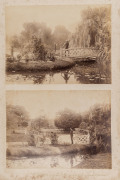 SYDNEY & NEW SOUTH WALES: A collection of albumen prints laid down on contemporary, thick card leaves, rebound into a modern cloth & leather bound volume, overall 29.5 x 40cm. The images, circa 1888, include the Entrance Gates to the Domain, Centennial Pa - 5