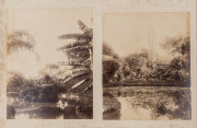 SYDNEY & NEW SOUTH WALES: A collection of albumen prints laid down on contemporary, thick card leaves, rebound into a modern cloth & leather bound volume, overall 29.5 x 40cm. The images, circa 1888, include the Entrance Gates to the Domain, Centennial Pa - 6