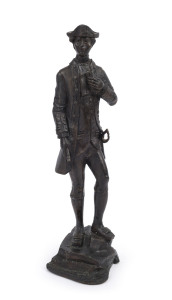 MARC CLARK (England, Australia, born 1923) Captain James Cook, bronze maquette, signed and dated 1973 at base, 39cm tall; 7.35kg.
