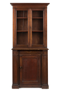 An early Colonial bookcase, Australian cedar, Tasmanian origin, circa 1840, 203cm high, 88cm wide, 48cm deep