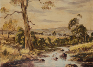 KEVIN R. BOUCHER, (Australian landscape), oil on board, signed & dated 1978 at base,