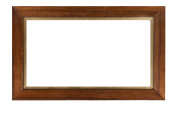 A fiddleback blackwood picture frame with gilt slip, 20th century, 91 x 147cm, internal 65.5 x 121.5cm