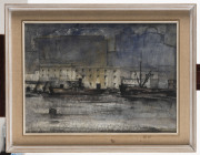 ALASTAIR CAMERON GRAY (1898 - 1972), The docks at Night, watercolour, signed lower left, - 2