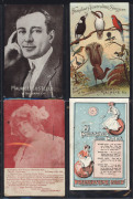 ADVERTISING: A collection of mainly Australian advertising postcards displayed in an album. Noted Sale Steamboat Co.; James Stedman; Hobbs Studio, Murwillumbah; Bensdorp's Cocoa; Singer Sewing Machines; Vitagraph; Capilla Hair Tonic; Preservene Soap; Howa - 4