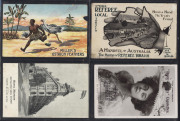 ADVERTISING: A collection of mainly Australian advertising postcards displayed in an album. Noted Sale Steamboat Co.; James Stedman; Hobbs Studio, Murwillumbah; Bensdorp's Cocoa; Singer Sewing Machines; Vitagraph; Capilla Hair Tonic; Preservene Soap; Howa - 5