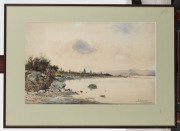 A. SINCLAIR River Landscape, Scotland, watercolour, circa 1900, signed lower right, 29 x 45cm. - 2