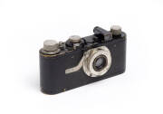 LEITZ: Leica 1(A) camera, 1930 [#33455], with Elmar f3.5 50mm lens in maker's leather ERC.