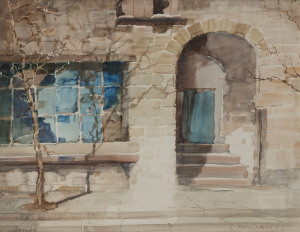 THOMAS BALFOUR GARRETT (1879 - 1952), Stone, watercolour, ​signed lower right; titled lower left, 28 x 34cm.