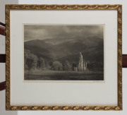 JOHN EATON (1881 - 1966) Strezlecki Ranges South Gippsland, c.1940, silver gelatin photograph, signed lower right in pencil on border, titled verso, 26.5 x 36.5cm. - 2