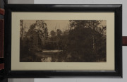 VICTORIAN RAILWAYS: Agnes River, South Gippsland, sepia print, circa 1910, 29 x 59cm from a series of photographs displayed in Victorian Railway carriages. - 2