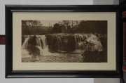 VICTORIAN RAILWAYS: Agnes Falls, South Gippsland, sepia print, circa 1910, 29 x 59cm from a series of photographs displayed in Victorian Railway carriages. - 2