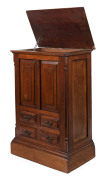 An antique Australian apprentice miniature cabinet, lift top with four drawers, cedar and red pine, 19th century, ​64cm high, 44cm wide, 27cm deep - 2