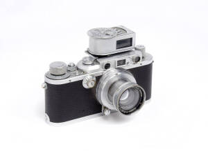 LEITZ: Leica IIIa (Model G), 1937, [#251587], with Summar f2.0 50mm lens and Leica-Meter by Weston.