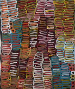 MINNIE PWERLE (1922 - 2006) Bush Melon Seed, Acrylic on canvas, named, titled and dated 2004 verso, 126 x 105cm.