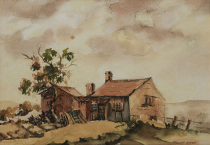 PHILIP LUTON (1926-996), (Farmhouse), watercolour, signed lower right, 26 x 36cm.
