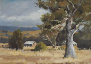 HARLEY CAMERON GRIFFITHS (1908-1981), (Country Homestead), oil on board, signed and dated '67 lower left, 30 x 40cm.