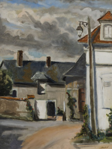 RESHID BEY (1916-1984), Faverolles, France, oil on board, signed lower right, 55 x 44cm.