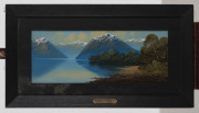 M. VINTERS, Lake Ada, New Zealand, gouache on board, signed lower right "M. Vinters", 19 x 50cm with title plaque to frame, ​38 x 68cm overall - 2